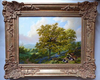 Oil Paintings and Mouseman Furniture. Van der Putten Newnham in May