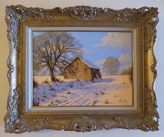 Oil Paintings and Mouseman Furniture. Puttensunnsnow